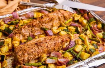 Sheet Pan Pork Tenderloin and Veggies